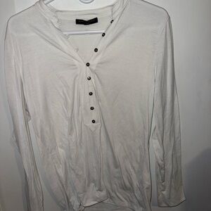 Banana Republic white button shirt